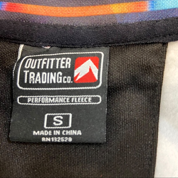 Breckenridge Colorado Multi-colorful Striped Fleece 1/2 Zip Pullover Size Small - Picture 6 of 7